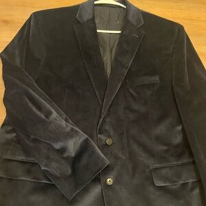 Men’s Ralph Lauren navy velvet suit jacket